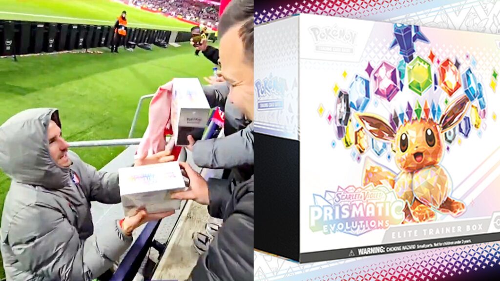 Antoine Griezmann échange le maillot de son match d'Atletico Madrid contre des boîtes rares de Pokemon TCG
