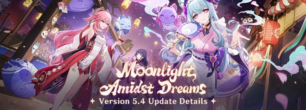 Détails de la mise à jour de la version 5.4 de Moonlight Amidst Dreams