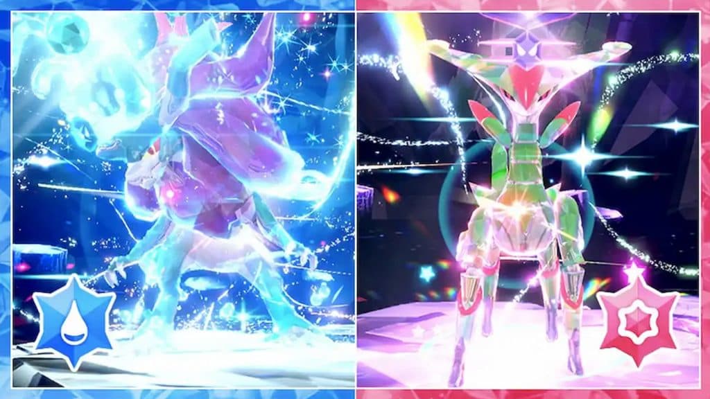 pokemon scarlet violet walking wake iron leaves tera raid