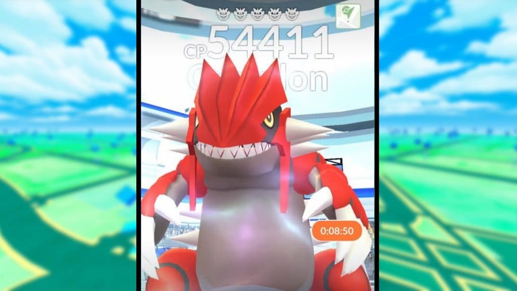 pokemon go groudon raid battle