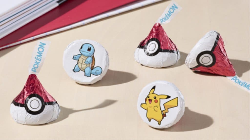 A screenshot featuring Pokemon Hershey Kisses.