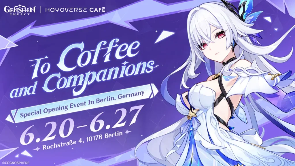 Le Café HoYoverse ouvrira bientôt ses portes ! Pour célébrer cet événement, Genshin Impact lance une édition spéciale intitulée "À la café et aux compagnons" à partir du 20 juin !