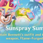 Événement "Sunspray Summer Resort" : Participez pour débloquer la tenue de Bennett et le secret de l'arme exclusive, Flame-Forged Insight (Claymore) !