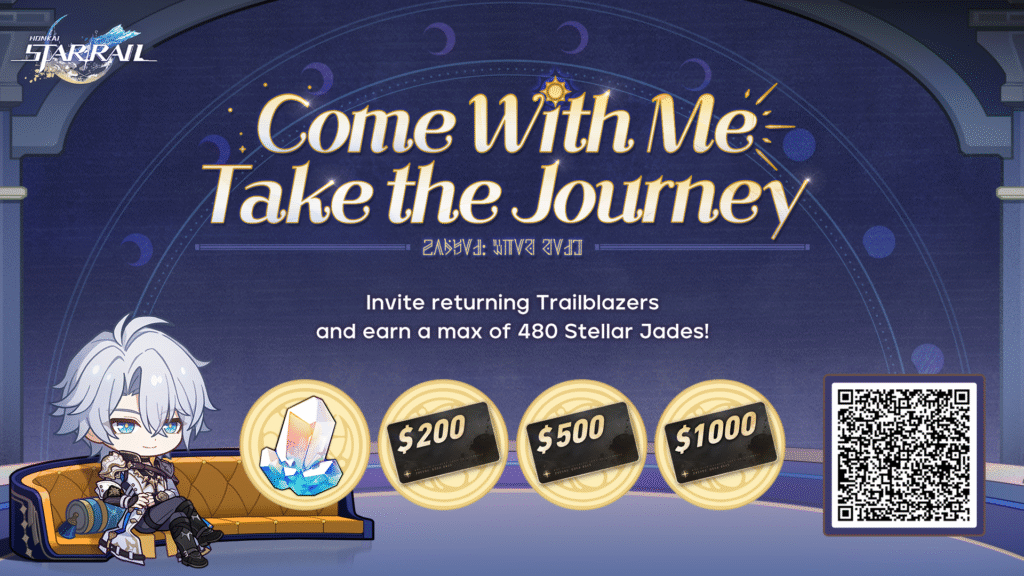 L'événement web "Come With Me, Take the Journey" est maintenant en ligne ! Participez pour obtenir jusqu'à 480 Stellar Jades et bien plus encore !