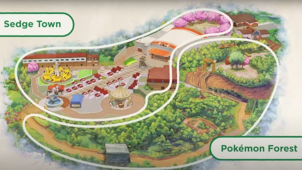 Carte de Pokepark Kanto